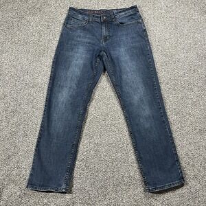 Urban Pipeline Jeans Mens 30x30 Blue‎ Relaxed Straight Mid Rise Dark Wash Denim